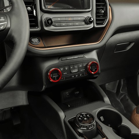Center Console Air Condition Switch Knob Trim Ring For Ford Bronco Sport 2021+ Accessories | CheroCar