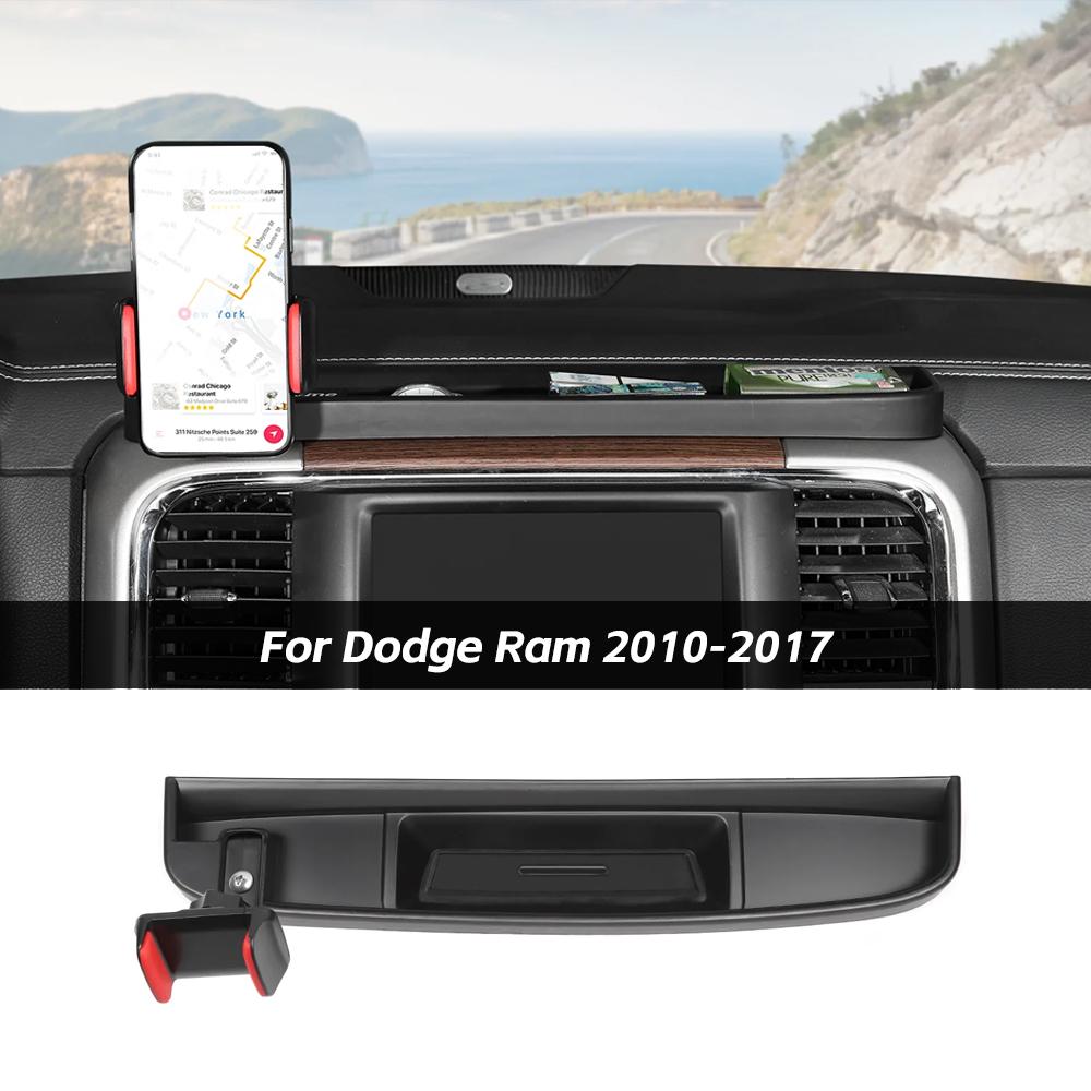 Center Console Phone Holder Bracket Storage Box Tray for 2010-2017 Dodge Ram｜CheroCar
