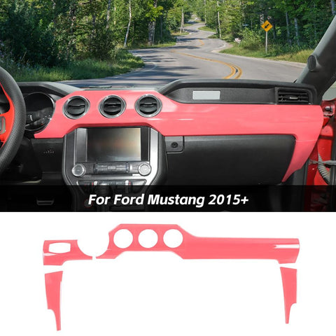 Center Console Panel Cover Trim For Ford Mustang 2015+｜CheroCar