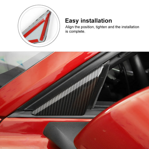 Front Door Window A Pillar Triangle Cover Trim For Ford Mustang 2016+｜CheroCar