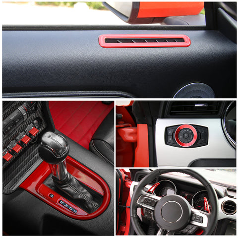 Interior Full Set Decoration Trim Cover for Ford Mustang 2015+ 35pcs/set｜CheroCar