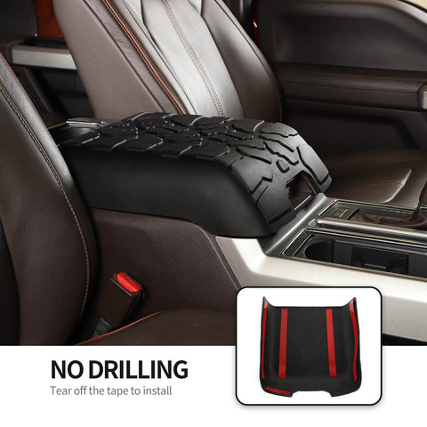 Center Armrest Box Cushion Soft Rubber Pad Cover For Ford F150 2015-2020 Accessories｜CheroCar