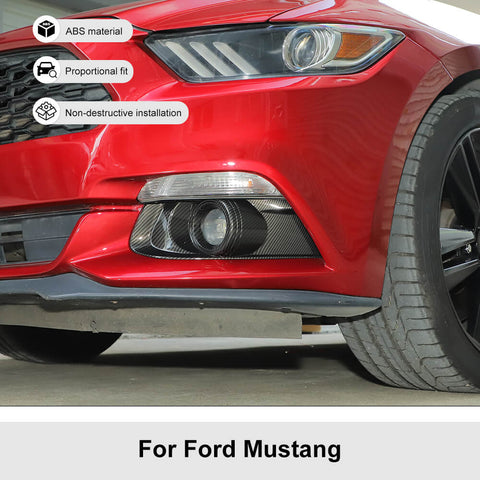 Front Fog Light Cover Trim for Ford Mustang 2015-2017 Accessories｜CheroCar