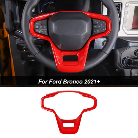 Steering Wheel Panel Frame Cover Trim For Ford Bronco 2021+ Accessories｜CheroCar