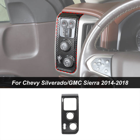 Headlight Switch Panel Cover Trim For Chevy Silverado / GMC Sierra 2014-2018 Accessories | CheroCar