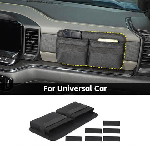 Car Glove Box Organizer Storage Bag Black Universal | CheroCar