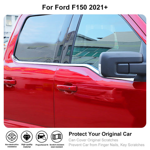 Window Sill Trim Decor Strips For 2021+ Ford F150｜CheroCar