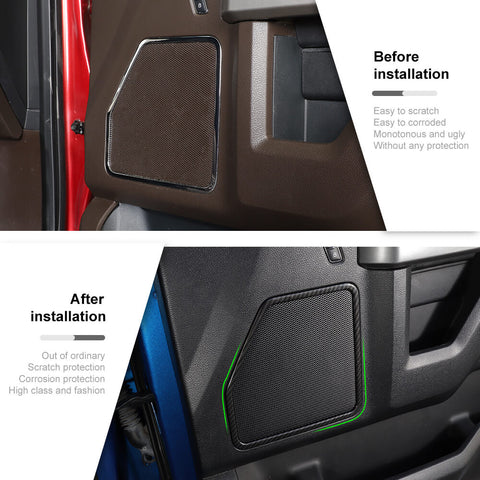 Front & Rear Door Speaker Cover Frame Trim Kit For Ford F150 2015-2020 Accessories｜CheroCar