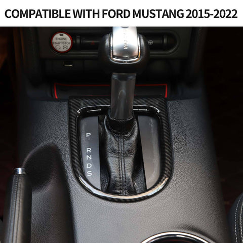 Gear Shift Panel Frame Cover Trim for Ford Mustang 2015+｜CheroCar