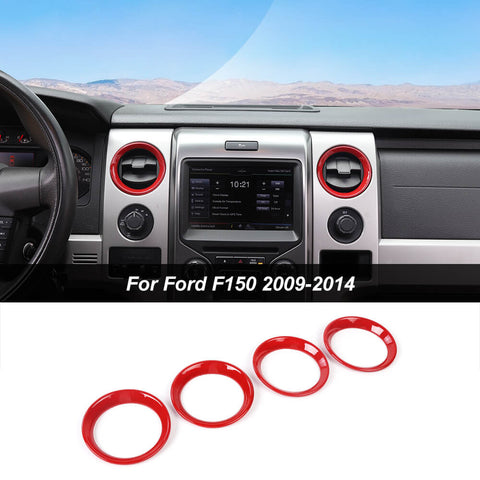 AC Air Vent Outlet Cover Bezels Frame Trim For 2009-2014 Ford F150｜CheroCar