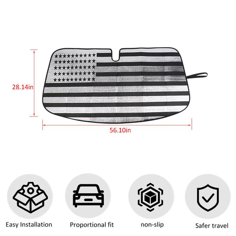 Front Window Windshield Sunshade Cover Auto Truck SUV For Ford Mustang 2015+ Accessories | CheroCar