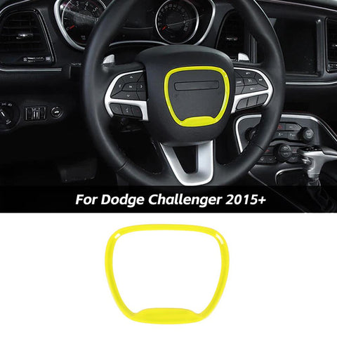 Steering Wheel Moulding Frame Cover Trim For Dodge Challenger 2015+ & Charger 2015+ & Durango 2014+｜CheroCar