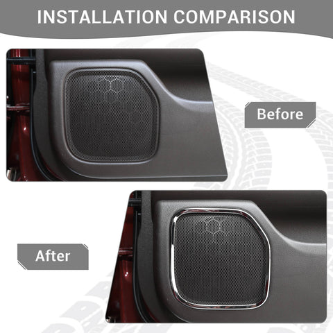 Inner Door Sides Speaker Frame Trim Cover For 2014-2018 Chevy Silverado 1500 & GMC Sierra 1500｜CheroCar