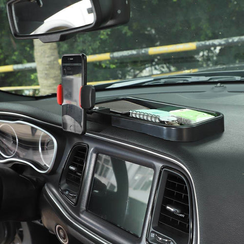 Dashboard Mobile Phone Holder Bracket Multifunction For Dodge Challenger 2015+ Accessories | CheroCar