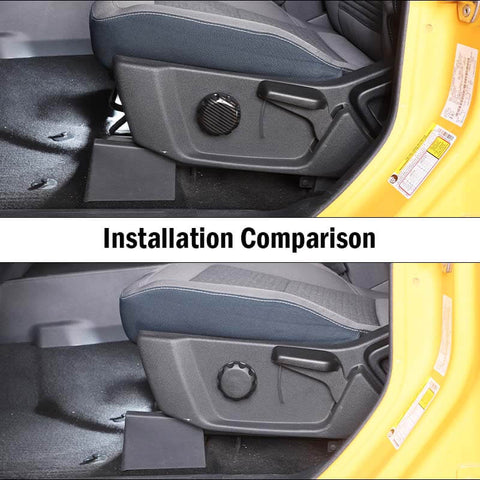 Co-pilot Seat Lumbar Support Adjuster Knob Button Trim Cover For Ford F150 2015-2020 /Bronco/ Bronco Sport 21+/ Maverick 22+ Accessories | CheroCar