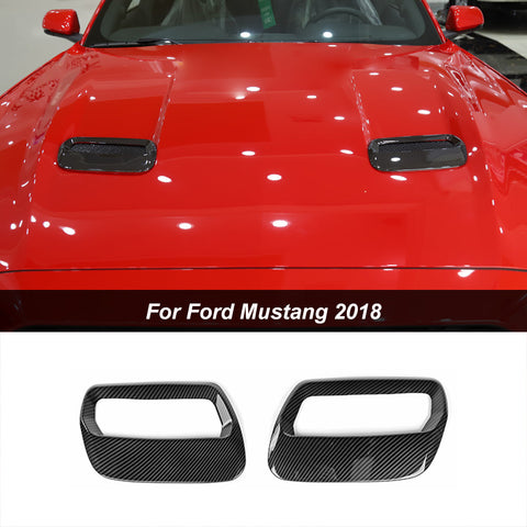 Front Hood Air Vent Molding Cover Trim For Ford Mustang 2018+｜CheroCar