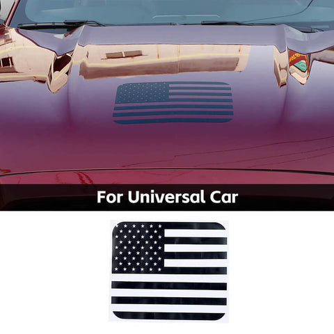 Universal US Flag Rectangle Sticker Trim Accessories | CheroCar