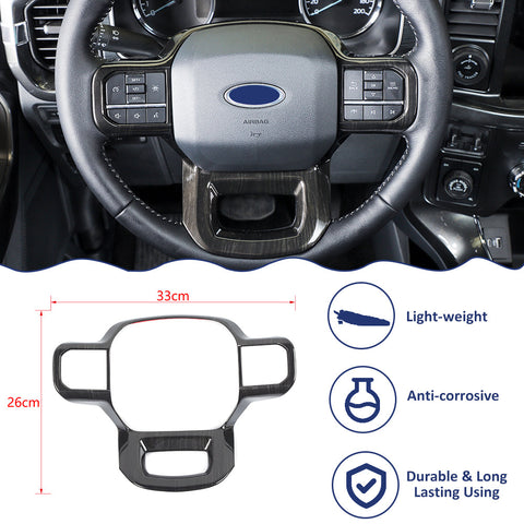 Steering Wheel Cover Trim Bezel For Ford F150 2021+｜CheroCar
