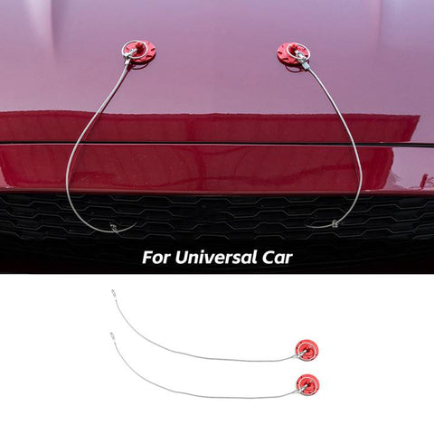 Hood Latche Locking Catch Cover Trim Aluminum Alloy For Universal Car Accessories | CheroCar