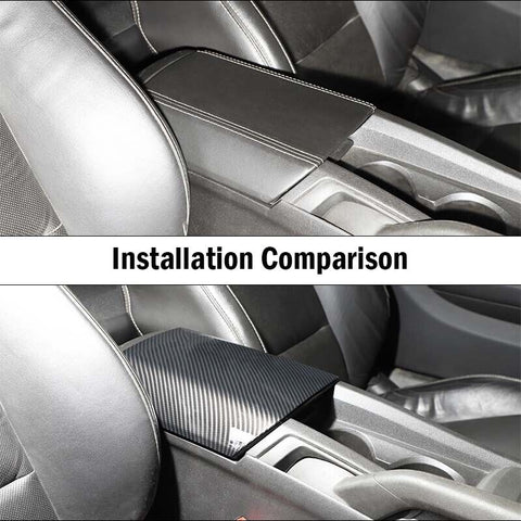 Carbon Fiber Armrest Box Panel Decor Cover Trim For Chevrolet Camaro 2010-2015 Accessories | CheroCar