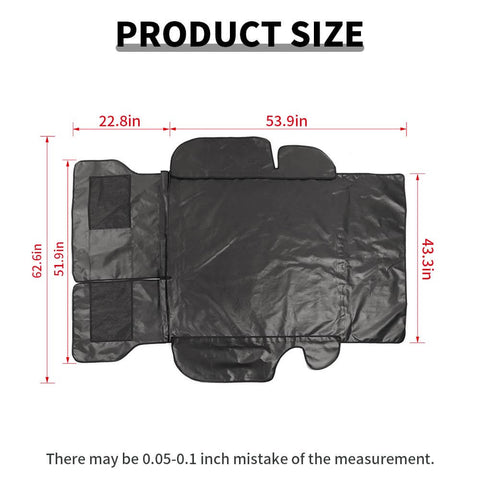 For 2010-2023 Toyota 4Runner Black Mat Car Trunk Back Seat Cover Tail Box Pet Trim