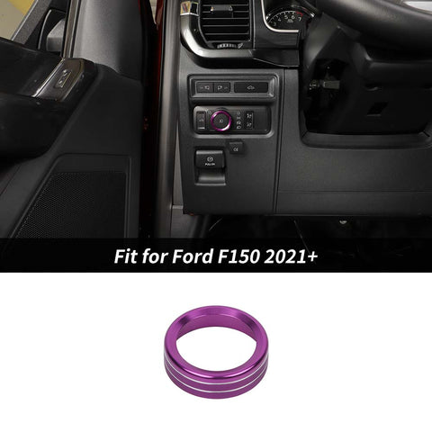 Headlight Switch Knob bezel Cover Trim For Ford F150 2021+ Accessories | CheroCar