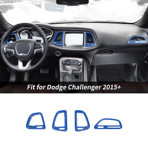 For 2015+ Dodge Challenger Interior Kit Decoration Trim Cover Blue