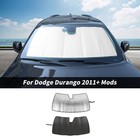 For 2011+ Dodge Durango Front Windshield Sunshade Protector Sun Shade Visor
