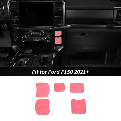 5 x Interior Control Power Socket Cover Trim For Ford F150 2021+ Accessories | CheroCar