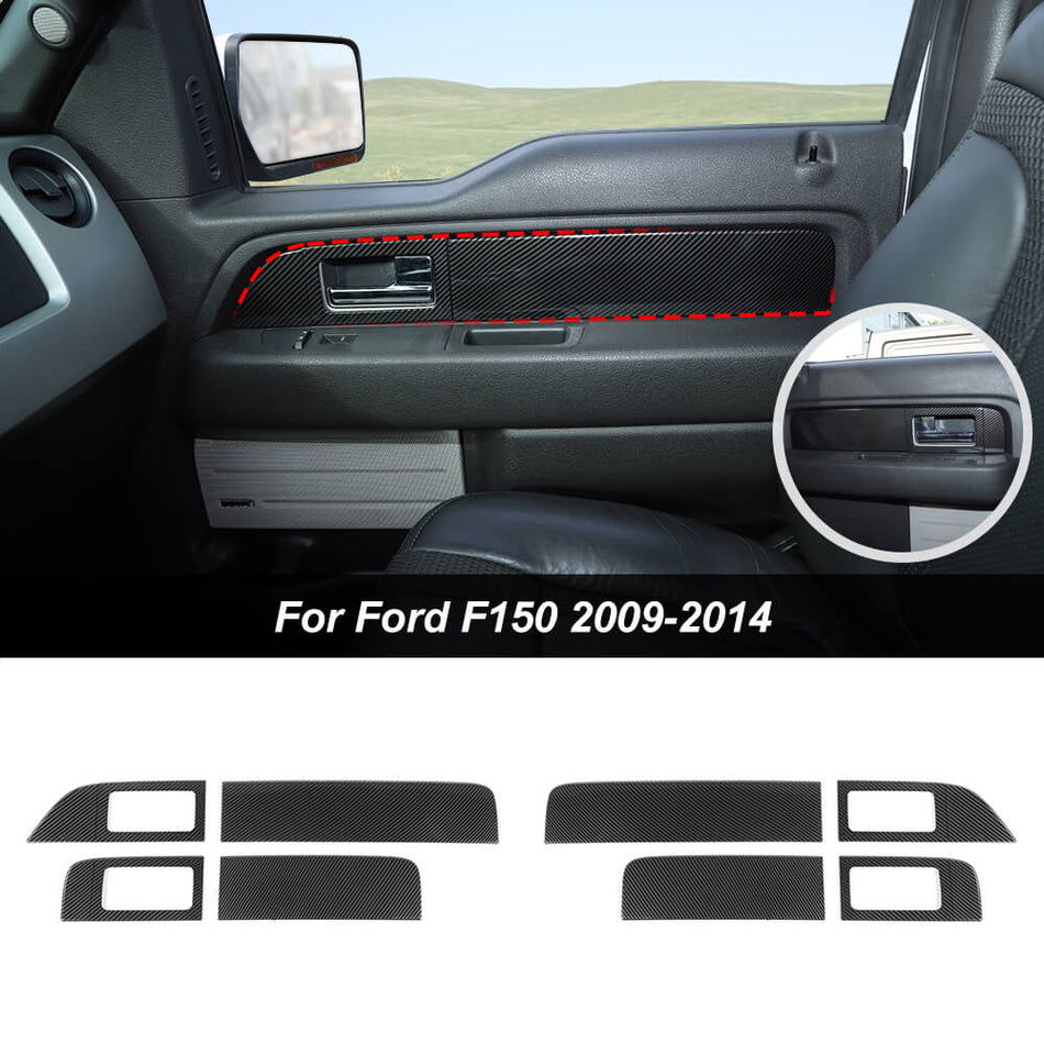 For 2009-2014 Ford F150 Raptor Inner Door Armrest Handle Cover Trim Panel