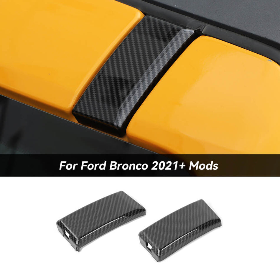 For 2021+ Ford Bronco Roof Rail Cargo Rack End Cap Cover Trim Bezel Protet Original Accessories