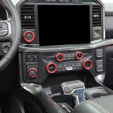 For 2021+ Ford F 150 Air Conditioner Headlight 4WD Trailer Switch Knob Tring Ring Kit