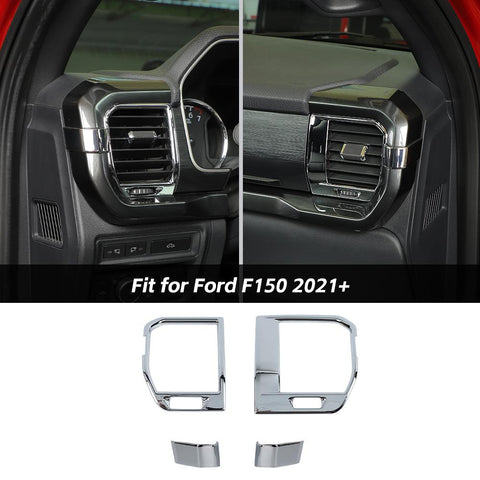 Center Console Side Air Vent AC Outlet Cover Trim Decor For Ford F150 2021+ Accessories | CheroCar