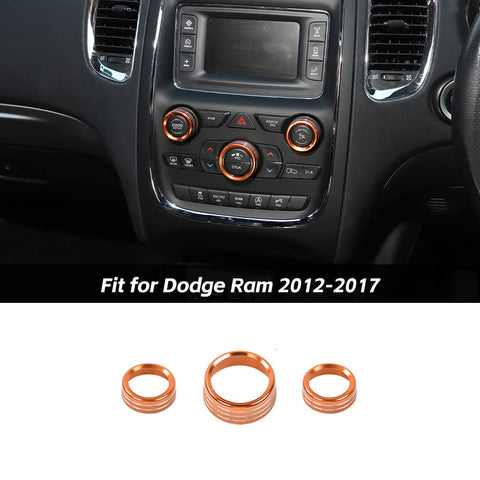 Air Conditioning Audio Switch Knob Cover Trim For Dodge Ram 2012-2017 Accessories | CheroCar