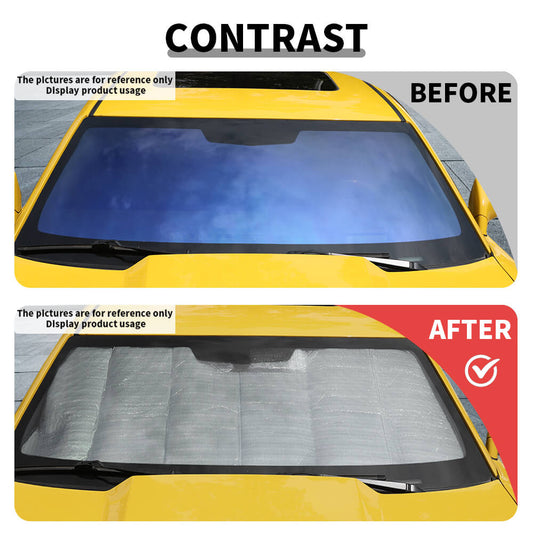 For 2010-2015 Chevy Camaro Windshield Sun Shade Front Window Shade Sun Visor UV Block