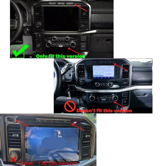 For 2021+ Ford F150 Red 4x Interior Decoration Trim Kit