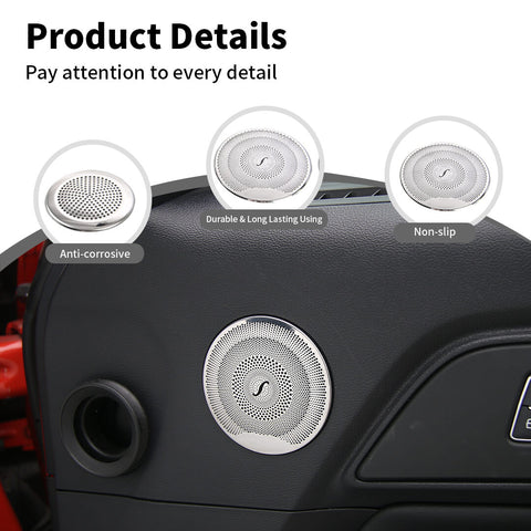 For 2015-2023 Ford Mustang Door A-pillar Speaker Panel Cover Trim Accessories