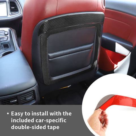 For 2015+ Dodge Challenger Seat Back Decorative Panel Trim Cover