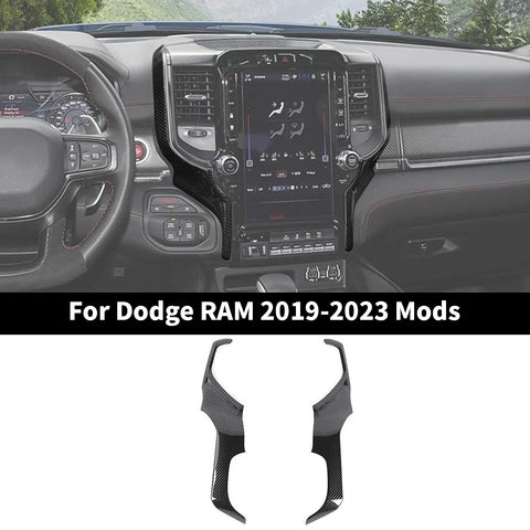 For 2019-2023 Dodge Ram Central Control Navigation Screen Side Cover Trim