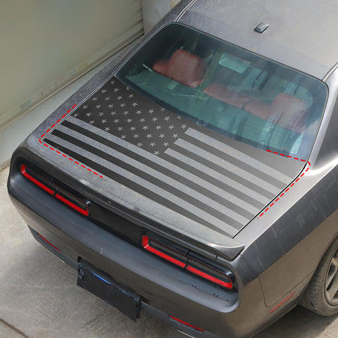 For 2015+ Dodge Challenger Rear Trunk Tail Box Upper Sticker Cover