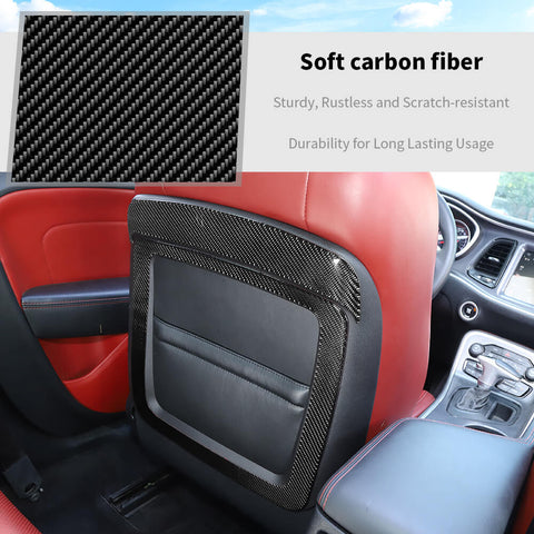 For 2015+ Dodge Challenger Seat Back Decorative Panel Trim Cover