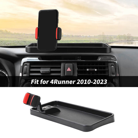 For 2010-2023 Toyota 4Runner Center Console phone Holder Mount Bracket With Storage Box Tray