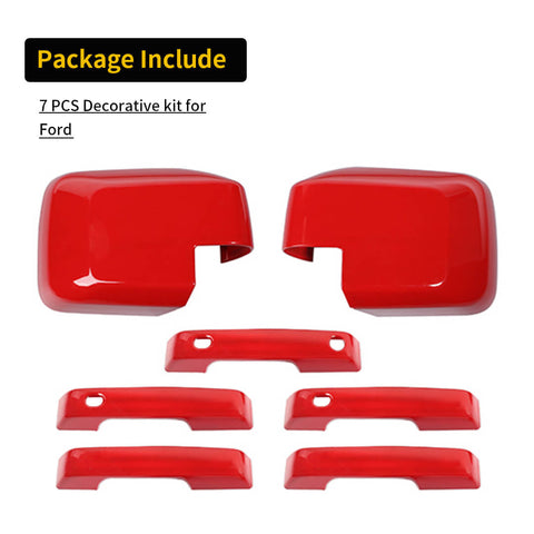 For 2021+ Ford Bronco Exterior Side RearView Mirror Shell Door Handle Trim Cover Kit