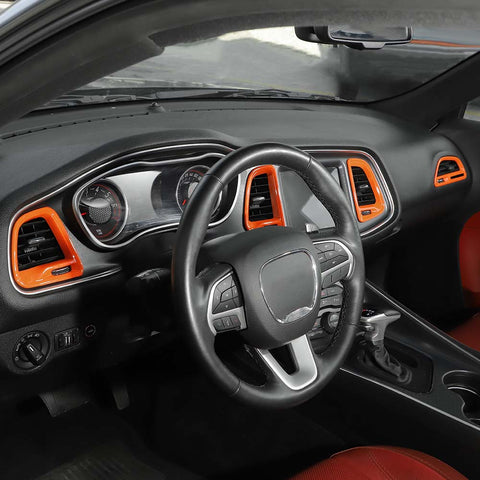 Center Console Air Condition Outlet Vent Trim For Dodge Challenger 2015+ Accessories | CheroCar