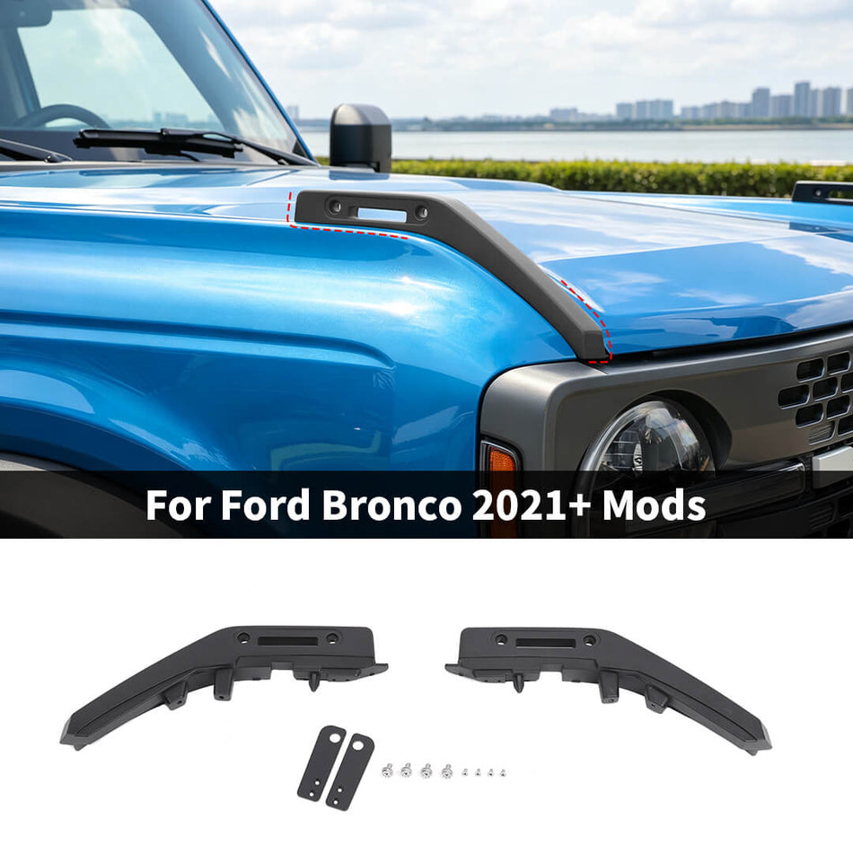 For 2021+ Ford Bronco Replacement  Car Front Engine Hood Handle Accessories (2 pcs)