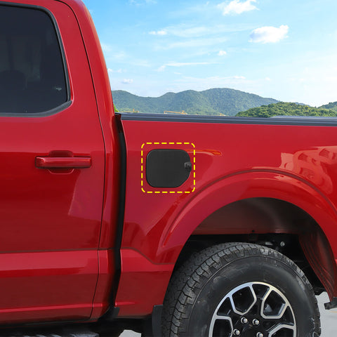 For 2021+ Ford F150 Exterior Fuel Filler Door Gas Tank Cap Cover Trim