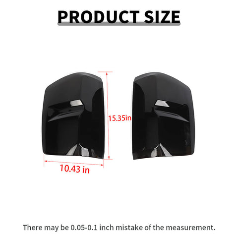 For 2014-2018 Chevy Silverado Side Rear Tail Light Lamp Cover Trim Decor Smoke Black