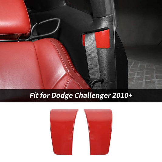 For 2010+ Dodger Challenger Seat Safety Belt Buckle Decor Cover Trim