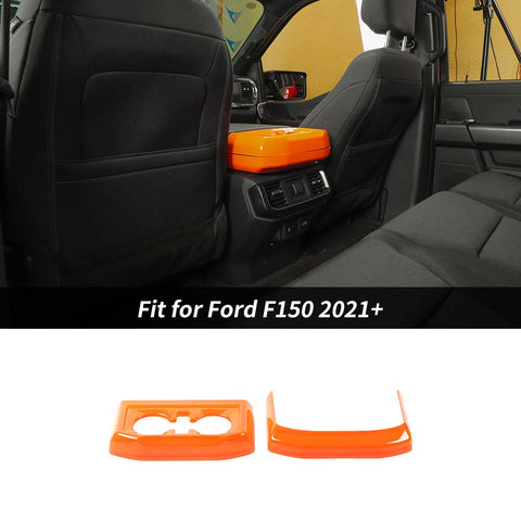 Interior Rear Cup Holder Panel Trim Cover For Ford F150 2021+ Accessories | CheroCar