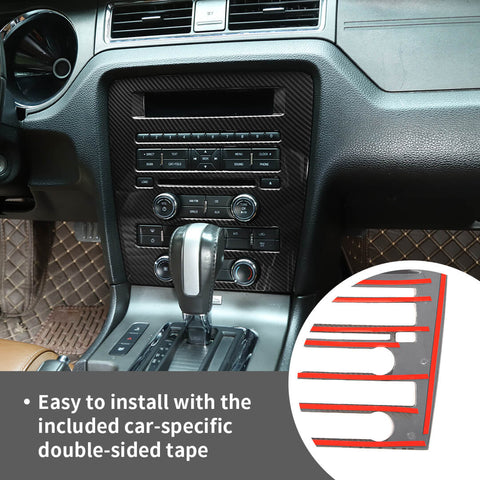 For 2009-2013 Ford Mustang Interior Central Control CD Navigation Panel Trim Cover